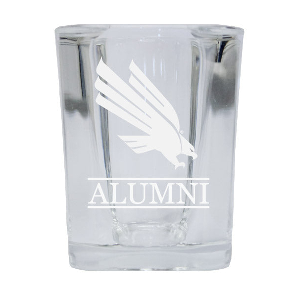 North Texas Alumni Etched Square Shot Glass
