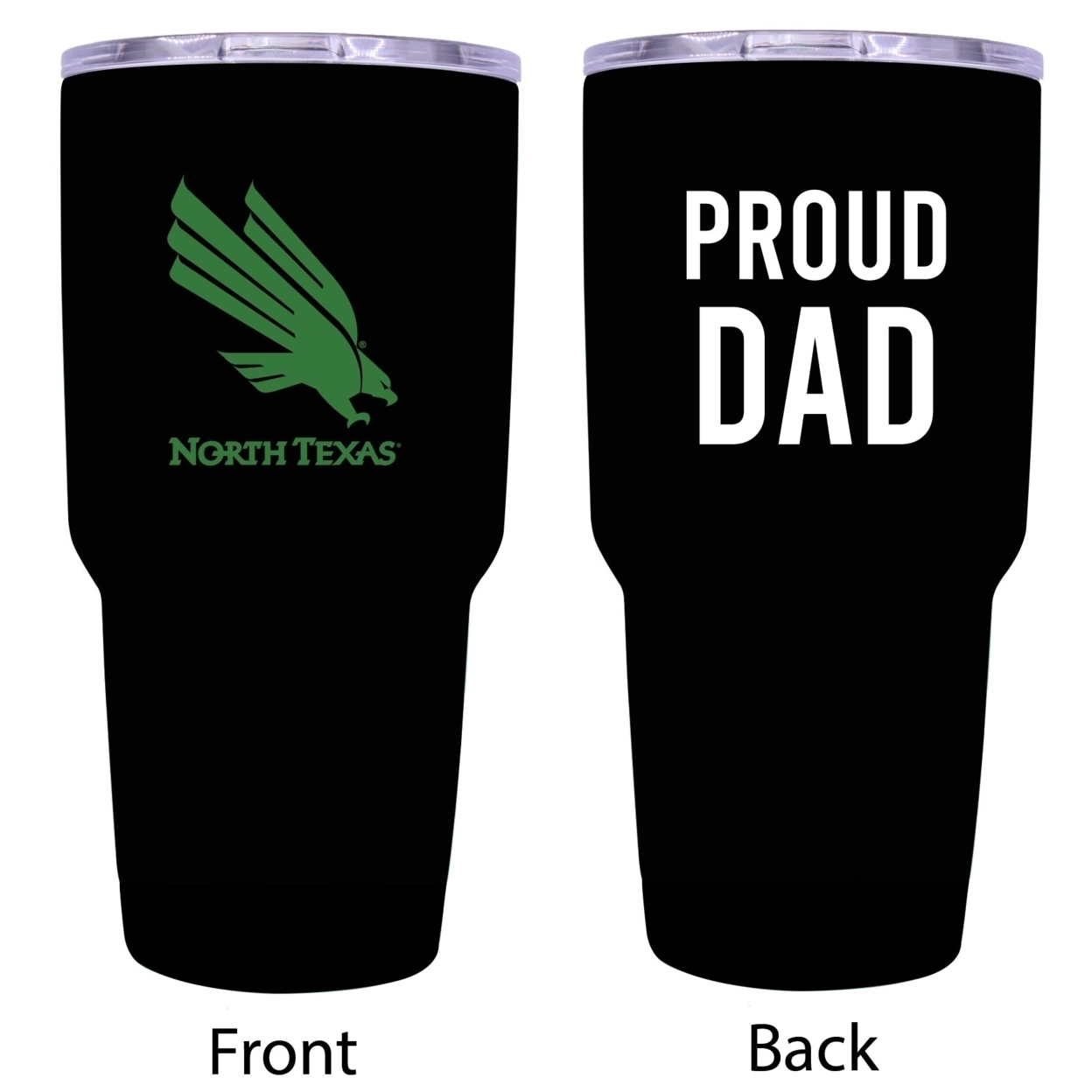 North Texas Proud Dad 24 Oz Insulated Stainless Steel Tumbler