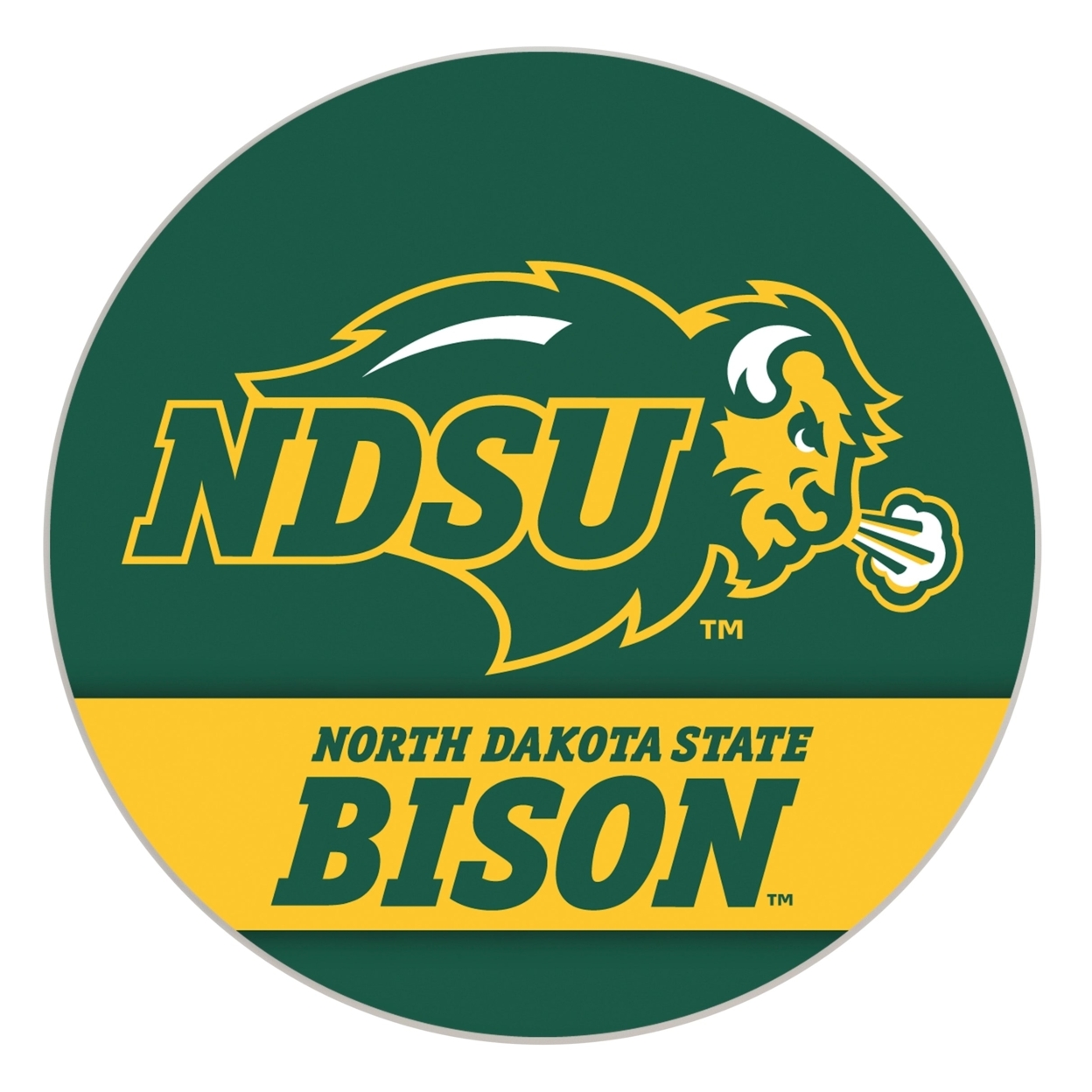 Northa Dakota State Bison Paper Coaster 4 Pack
