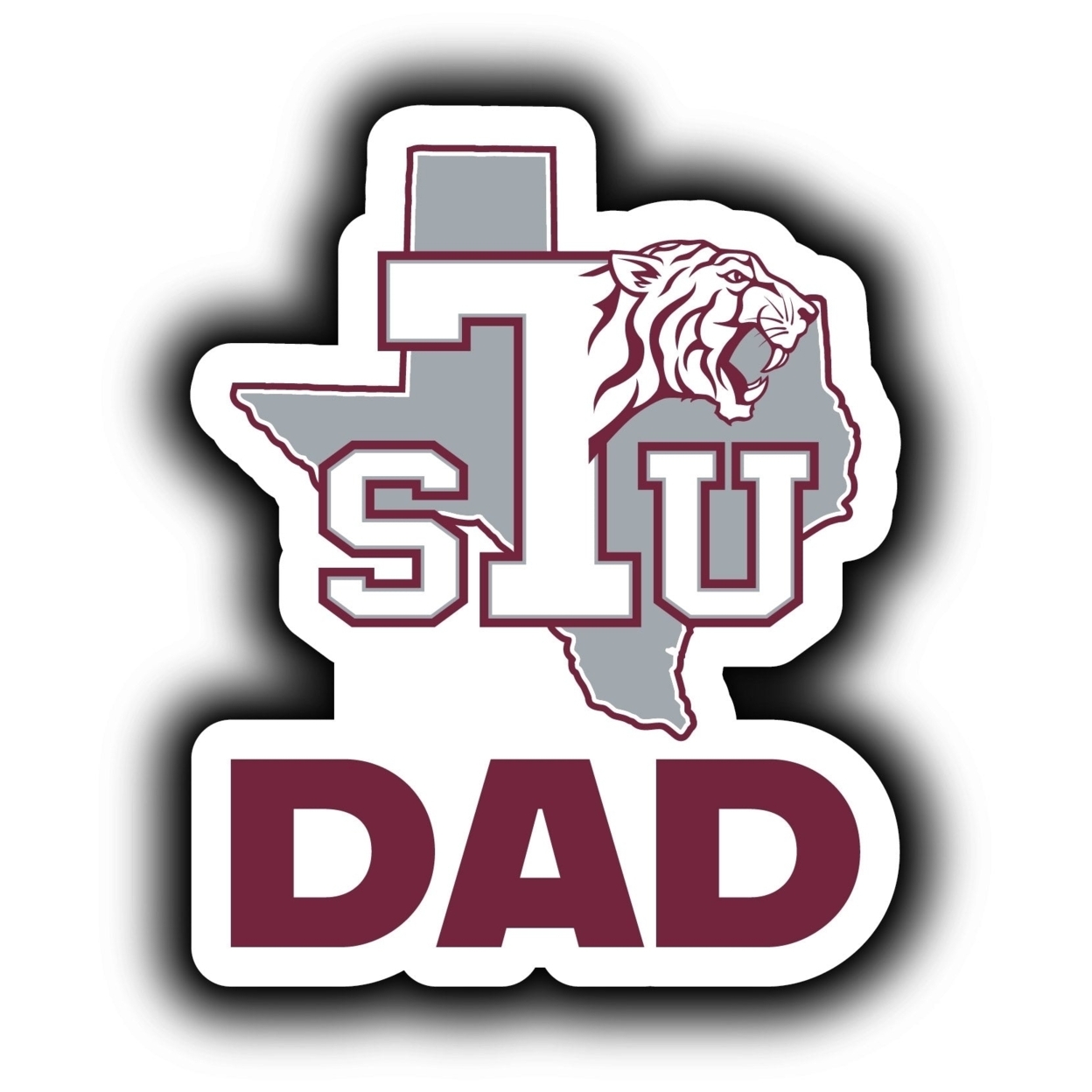 Texas Southern University 4-Inch Proud Dad Die Cut Decal