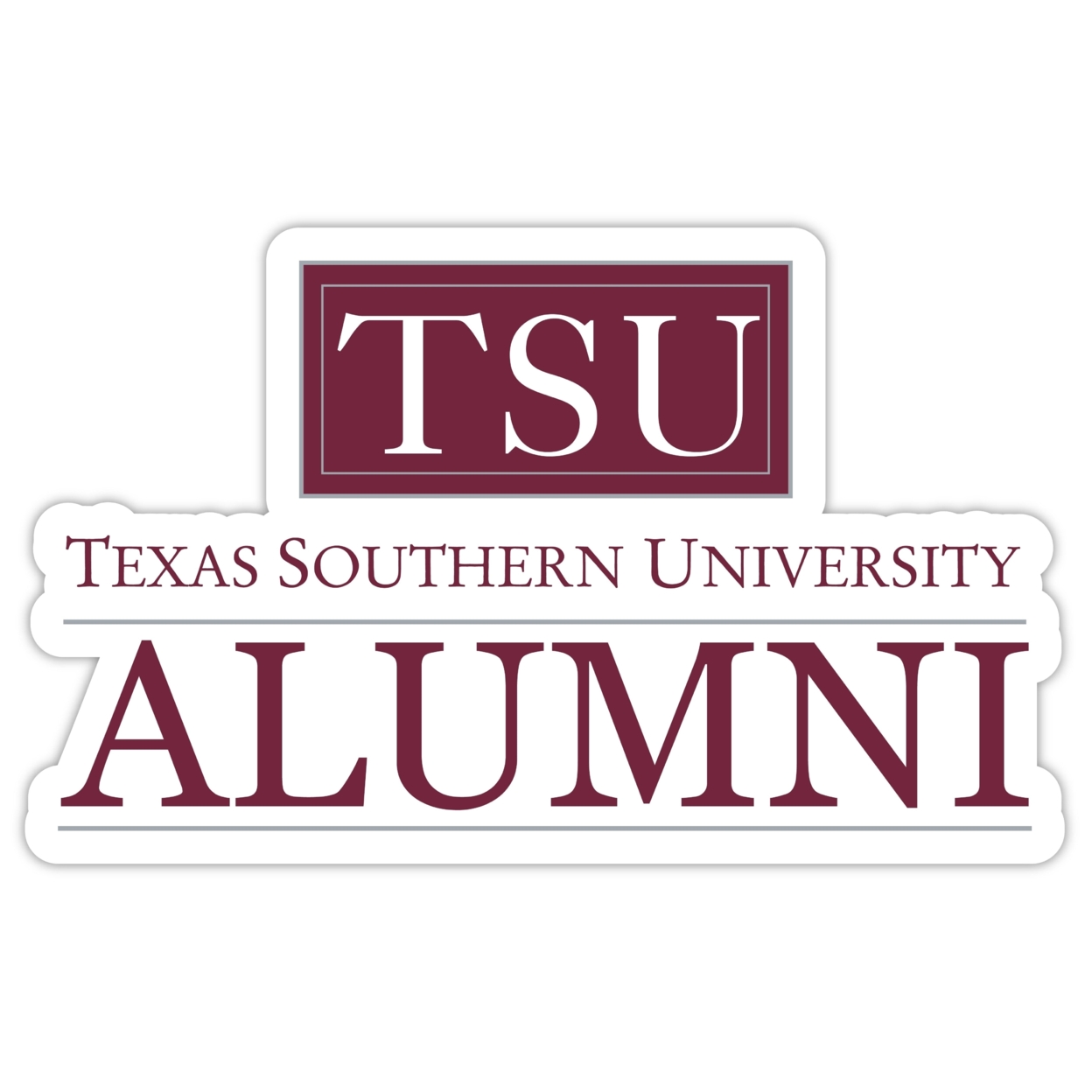 Texas Southern University Alumni 4 Sticker