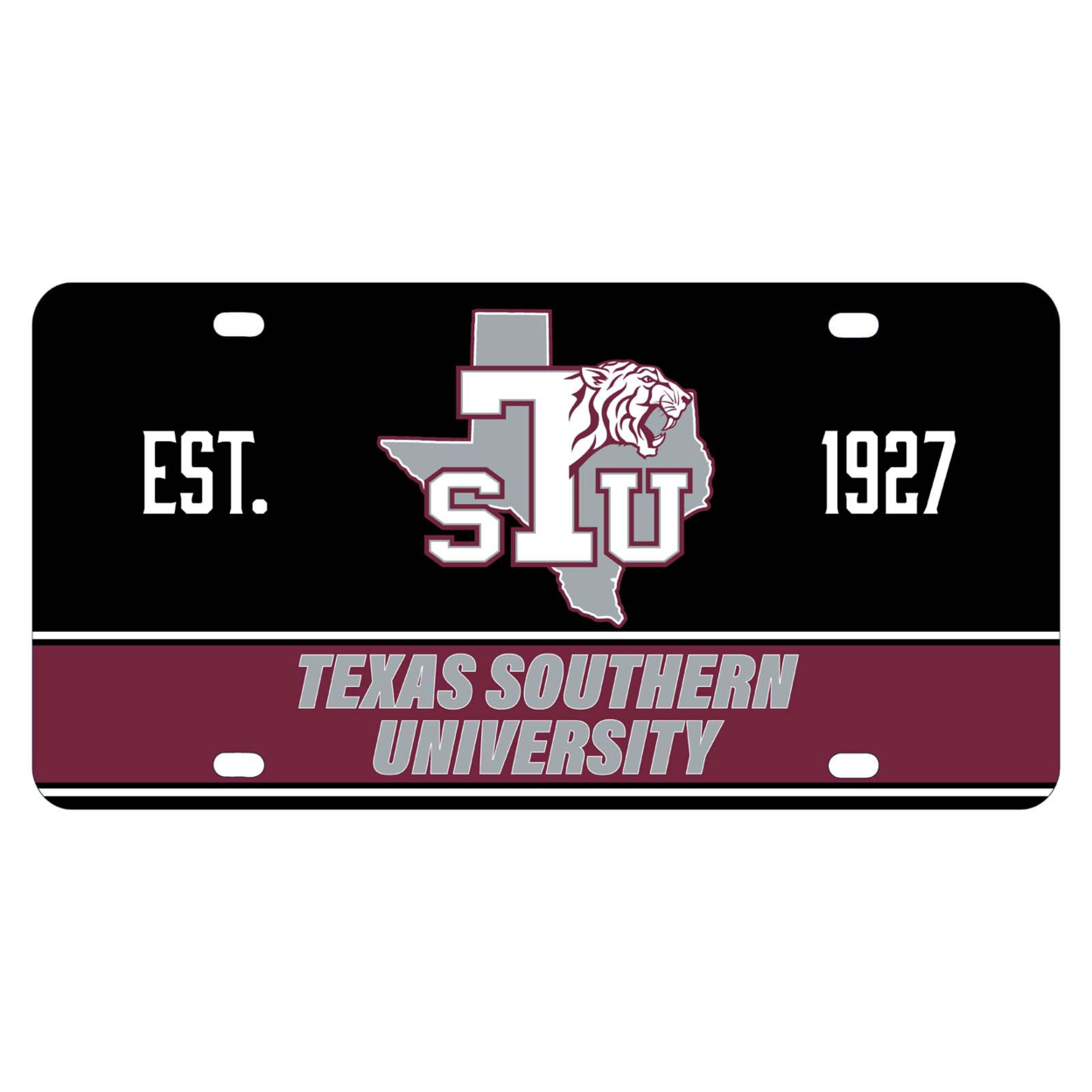Texas Southern University Metal License Plate