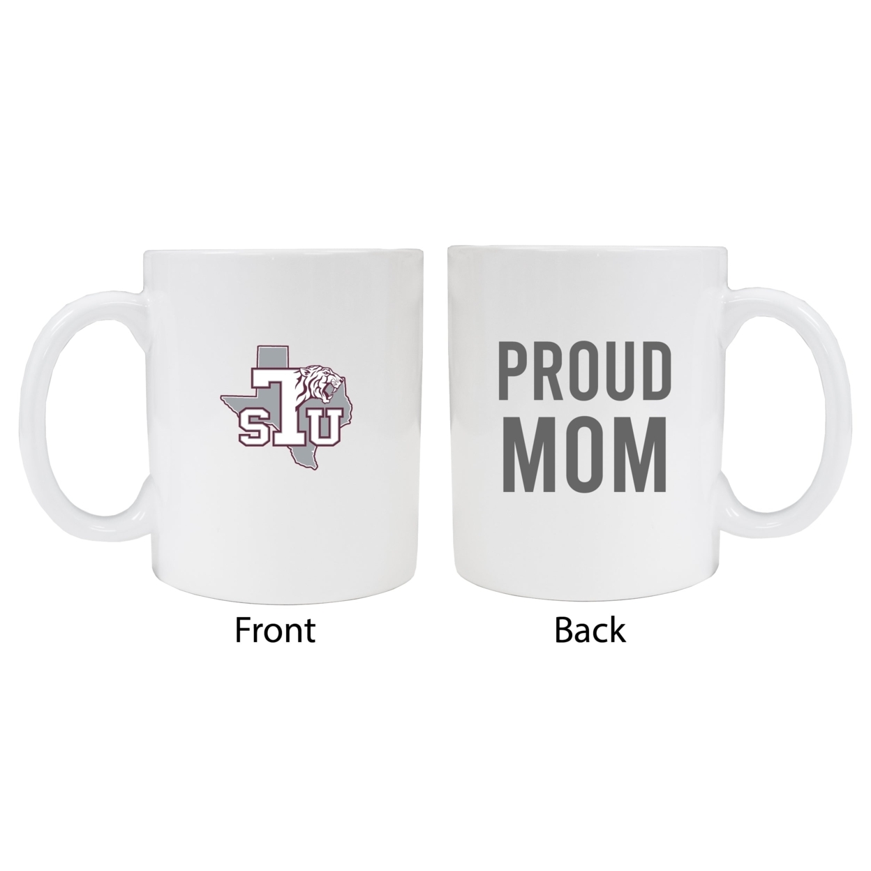 Texas Southern University Proud Mom Ceramic Coffee Mug - White (2 Pack)