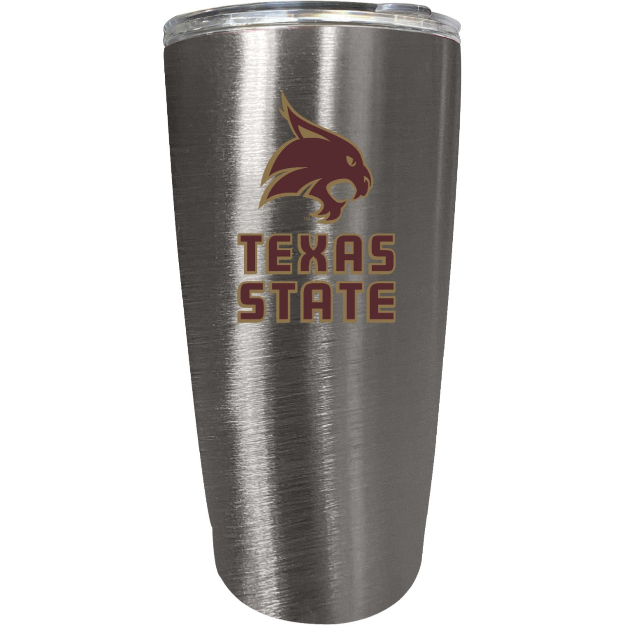 Texas State Bobcats 16 Oz Insulated Stainless Steel Tumbler Colorless