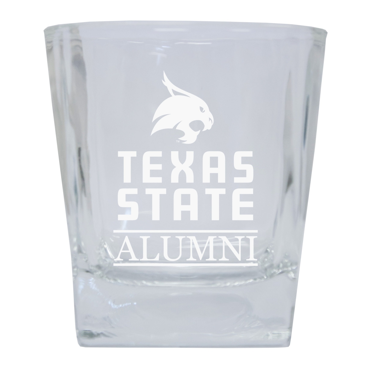 Texas State Bobcats 8 Oz Etched Alumni Glass Tumbler 2-Pack