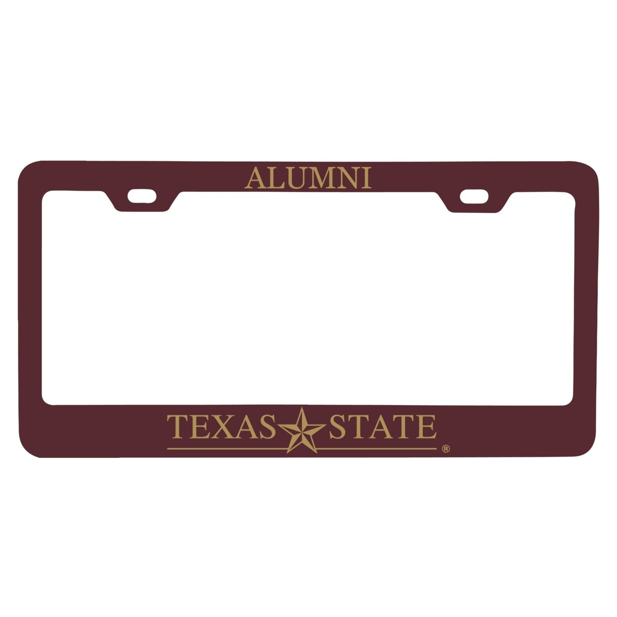 Texas State Bobcats Alumni License Plate Frame