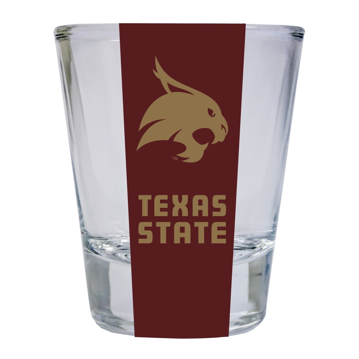 Texas State Bobcats Round Shot Glass