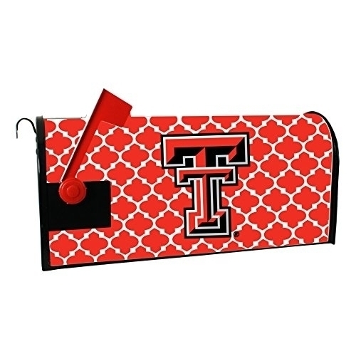 Texas TECH RED Raiders Mailbox Cover-Texas TECH University Magnetic Mail Box Cover-Moroccan Design