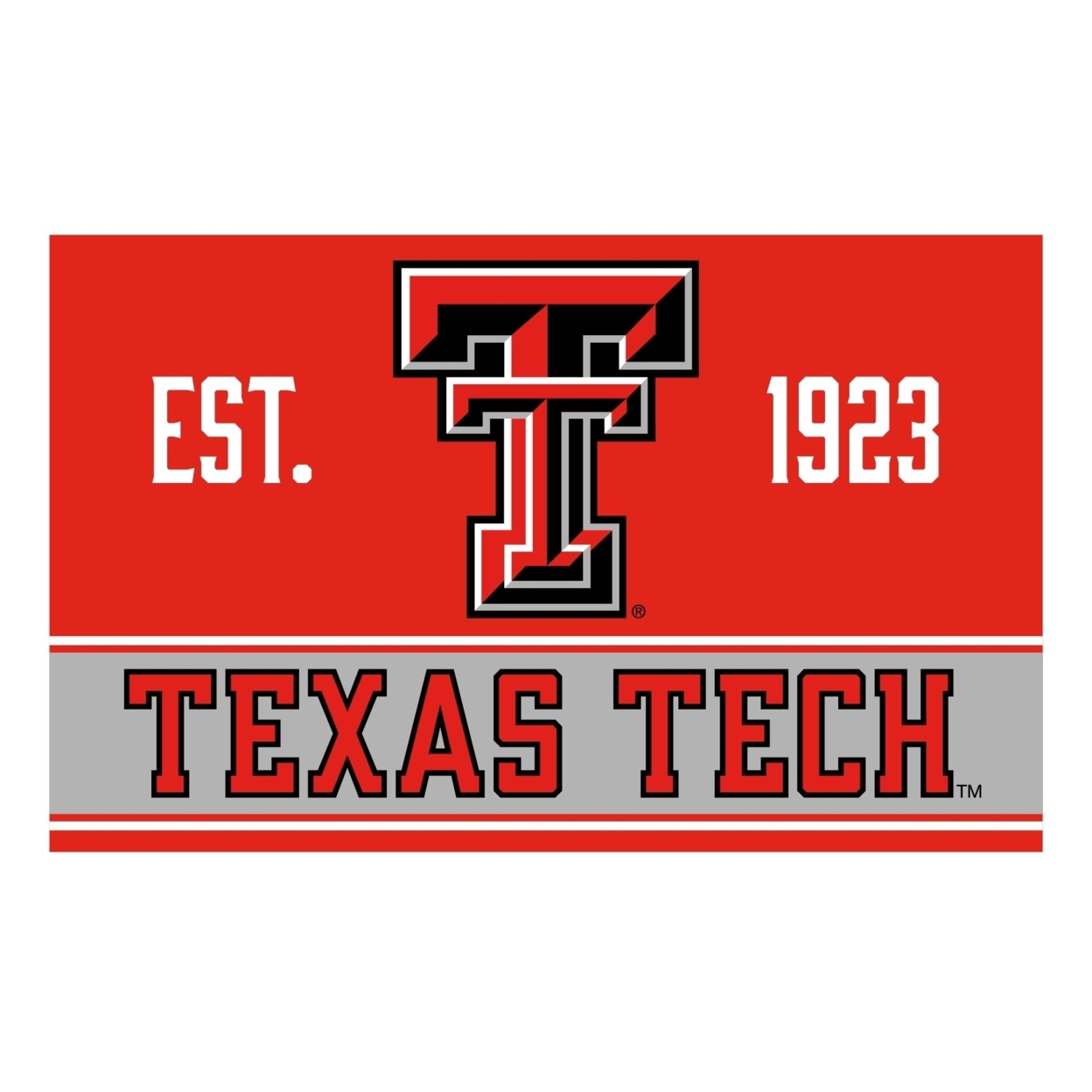 Texas Tech Red Raiders Wood Sign With Frame