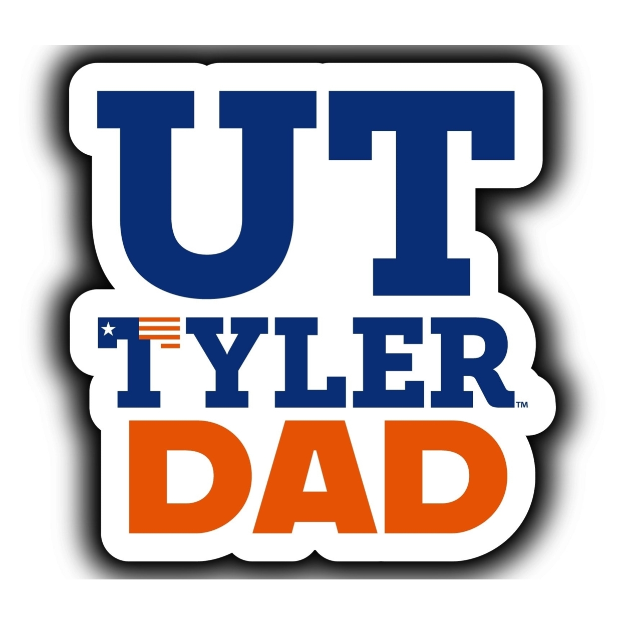 The University Of Texas At Tyler 4-Inch Proud Dad Die Cut Decal