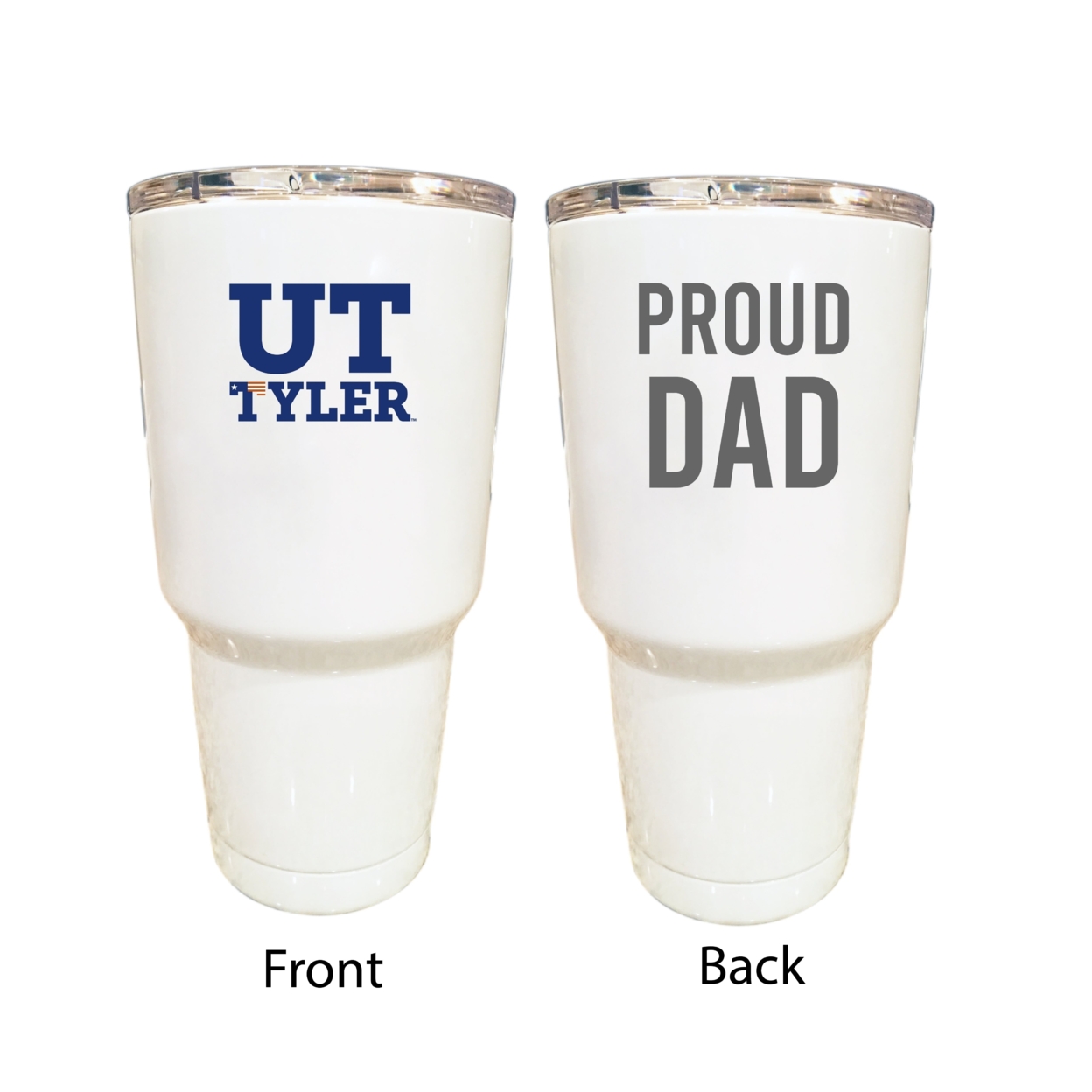 The University Of Texas At Tyler Proud Dad 24 Oz Insulated Stainless Steel Tumblers Choose Your Color.