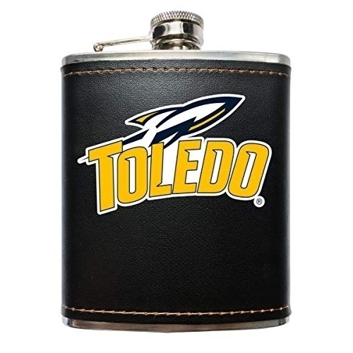 Toledo Rockets Black Stainless Steel 7 Oz Flask