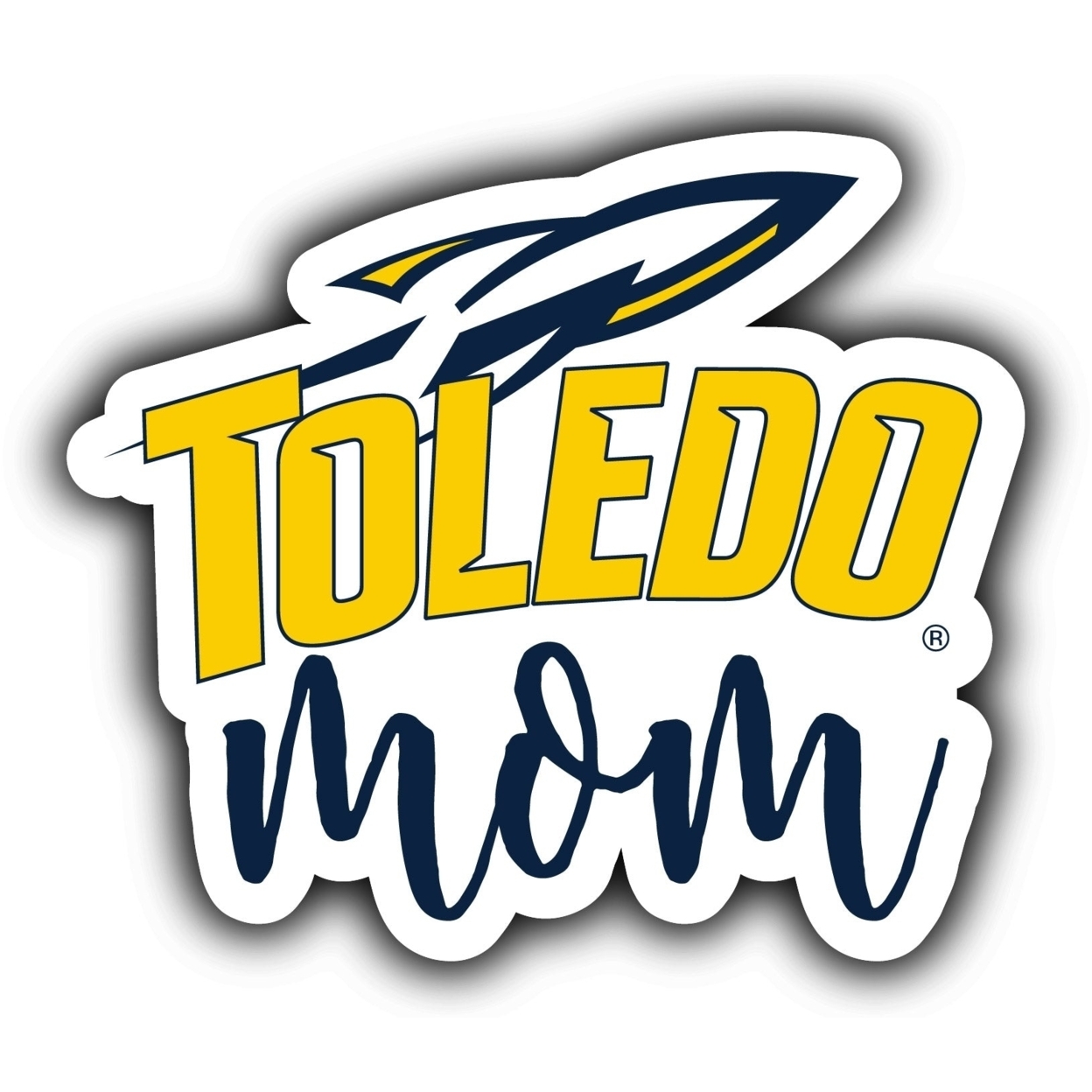 Toledo Rockets Proud Mom 4-Inch Die Cut Decal
