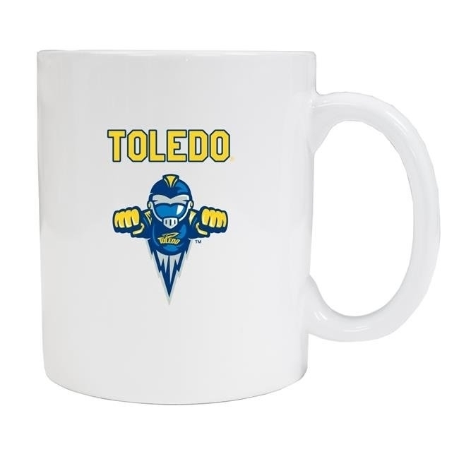 Toledo Rockets White Ceramic Mug 2-Pack (White).