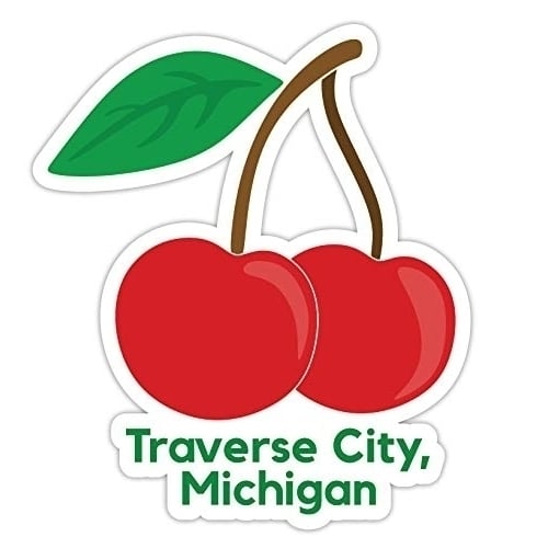 Traverse City Michigan Cherry 2 Decal