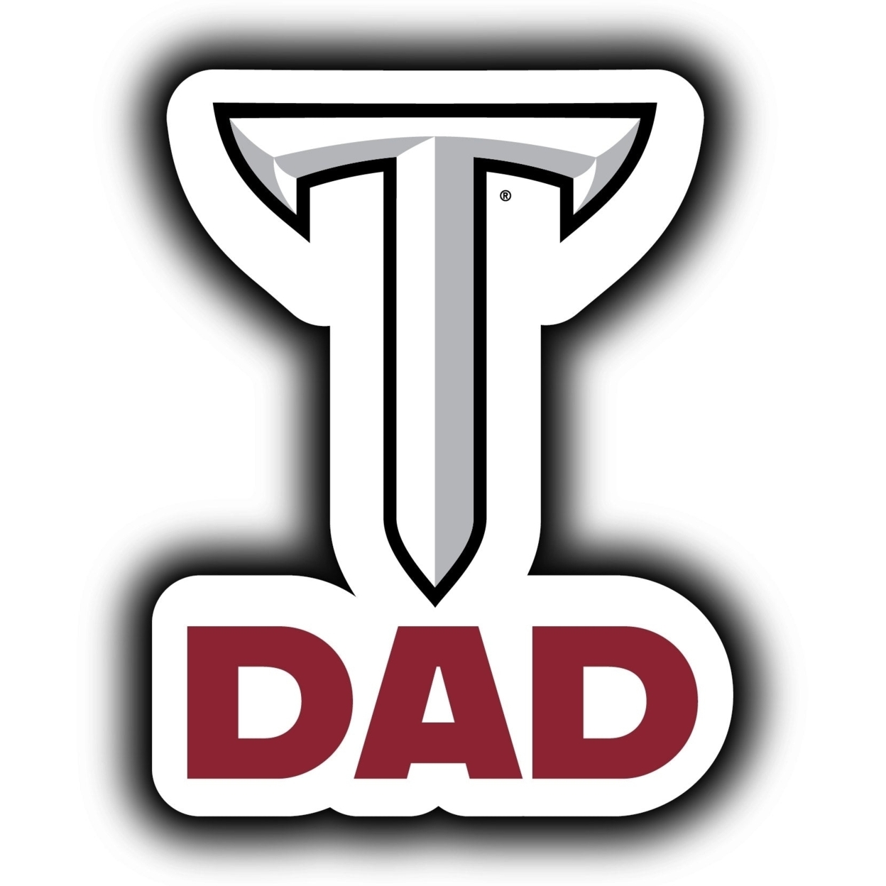 Troy University 4-Inch Proud Dad Die Cut Decal