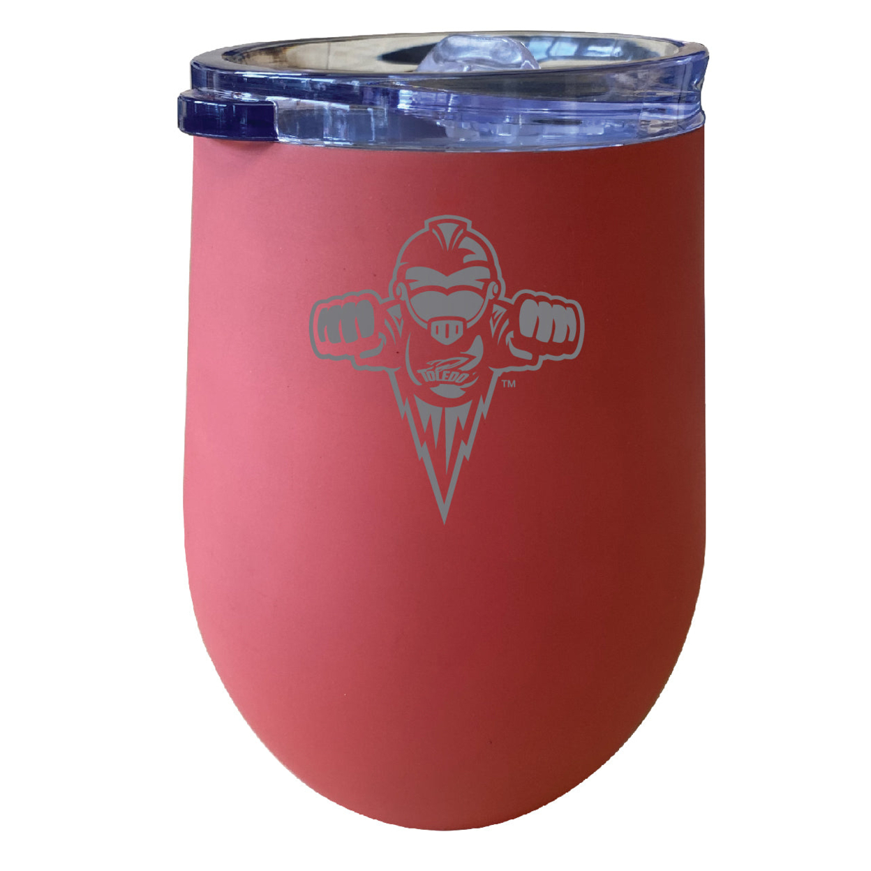 Toledo Rockets 12 Oz Etched Insulated Wine Stainless Steel Tumbler - Choose Your Color - Seafoam