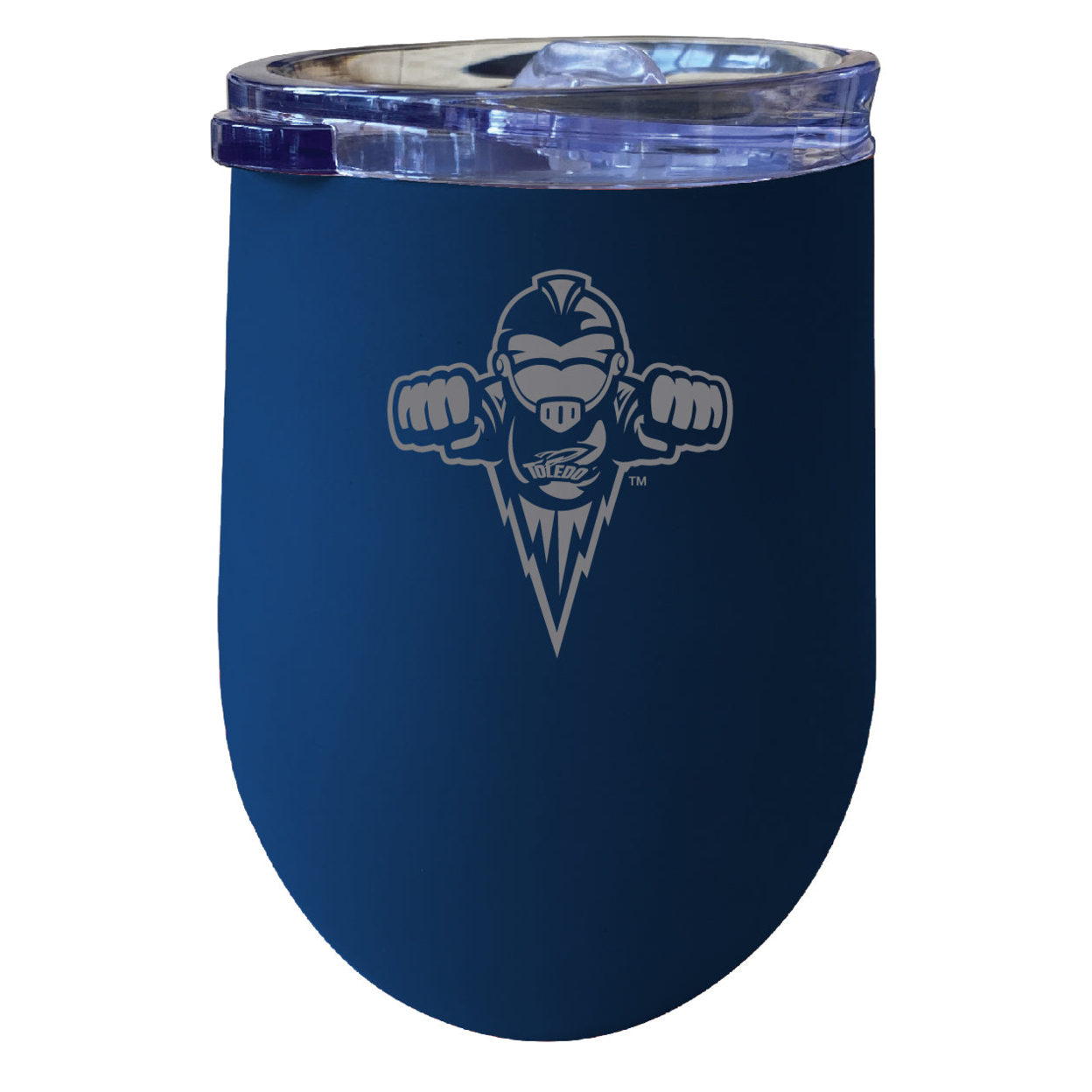 Toledo Rockets 12 Oz Etched Insulated Wine Stainless Steel Tumbler - Choose Your Color - Black