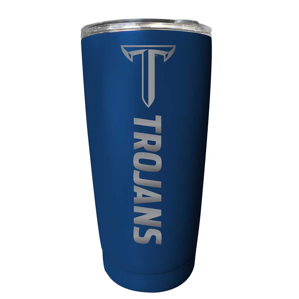 Troy University Etched 16 Oz Stainless Steel Tumbler (Choose Your Color) - Navy