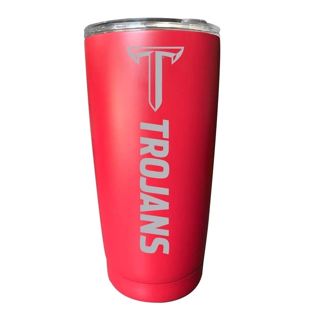 Troy University Etched 16 Oz Stainless Steel Tumbler (Choose Your Color) - Red