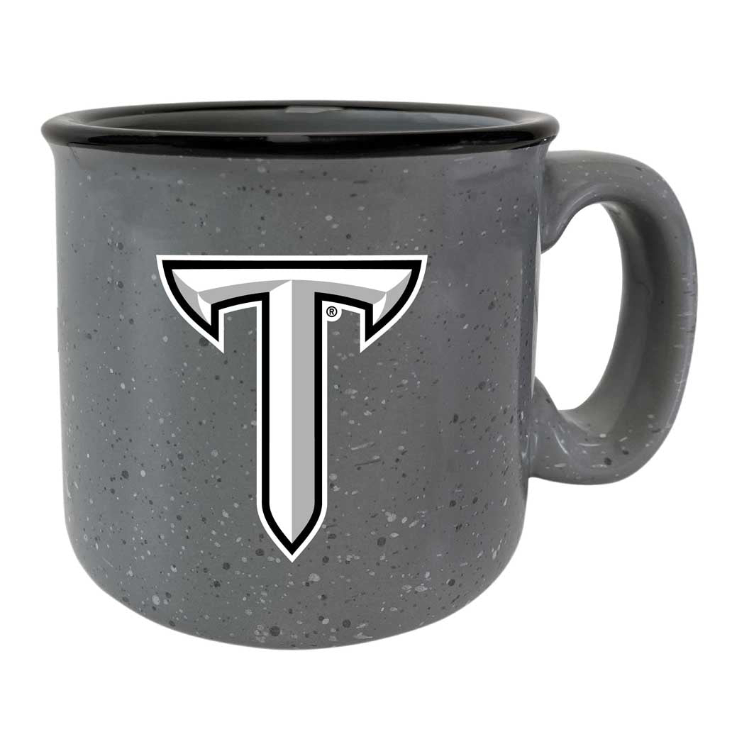 Troy University Speckled Ceramic Camper Coffee Mug - Choose Your Color - Gray