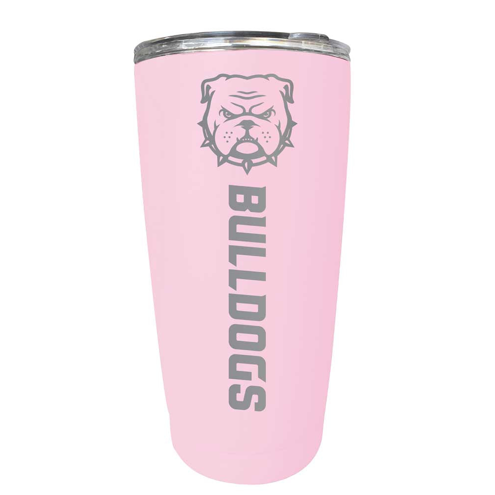Truman State University Etched 16 Oz Stainless Steel Tumbler (Gray) - Pink