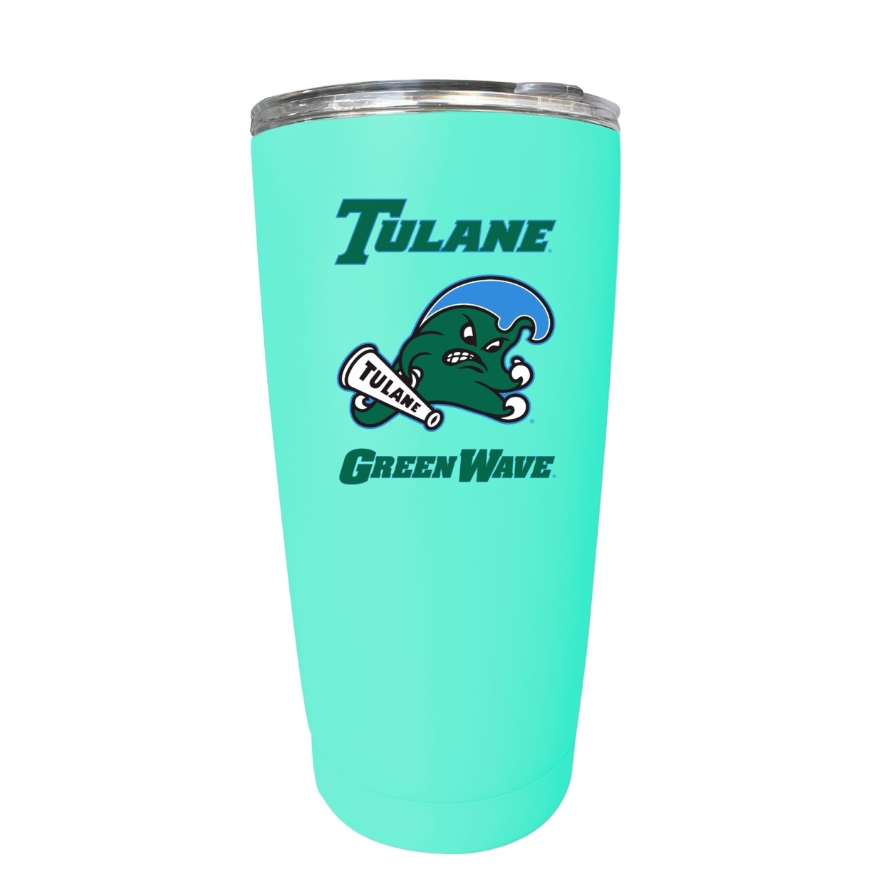 Tulane University Green Wave 16 Oz Insulated Stainless Steel Tumbler - Choose Your Color. - Navy