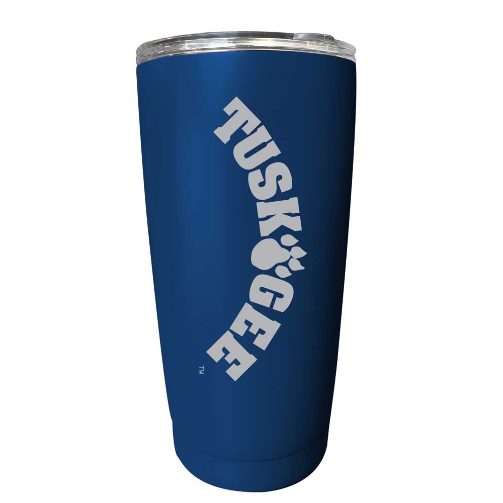 Tuskegee University Etched 16 Oz Stainless Steel Tumbler (Choose Your Color) - Navy