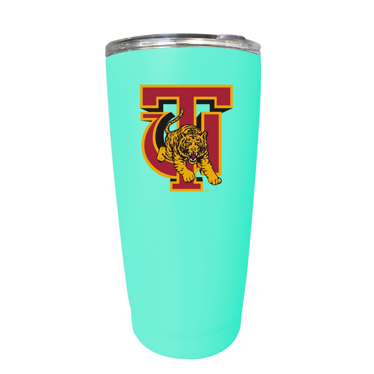 Tuskegee University 16 Oz Insulated Stainless Steel Tumbler - Choose Your Color. - Seafoam