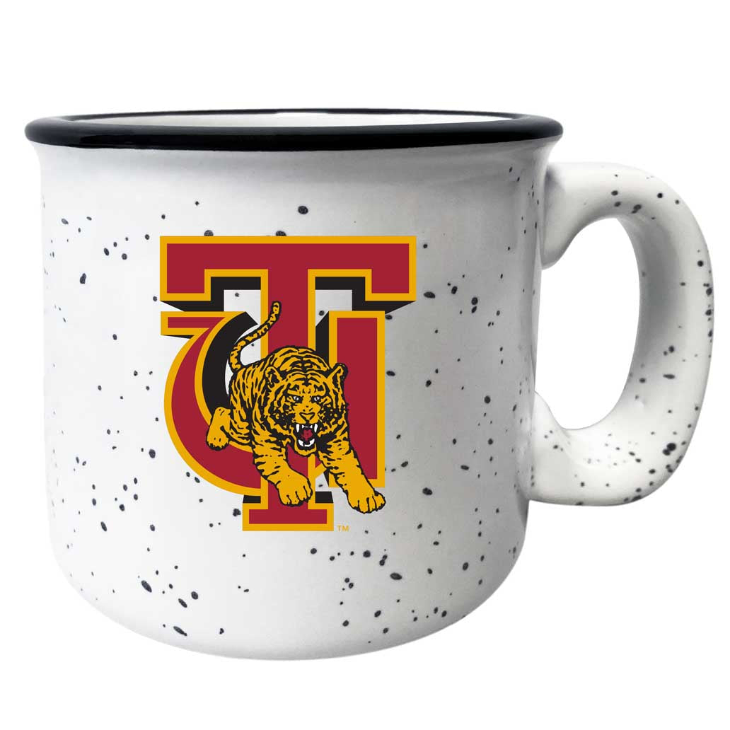 Tuskegee University Speckled Ceramic Camper Coffee Mug - Choose Your Color - White