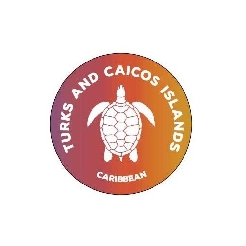 Turks & Caicos Islands Caribbean Round 4 Decal