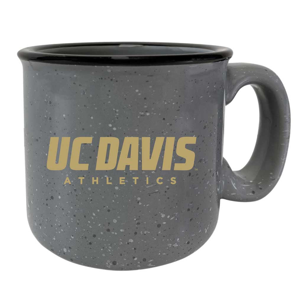 UC Davis Aggies Speckled Ceramic Camper Coffee Mug - Choose Your Color - Navy