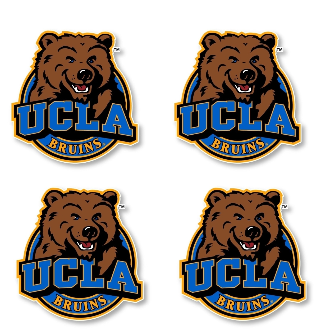 UCLA Bruins 2 Inch Vinyl Mascot Decal Sticker - 4, 8-Inch