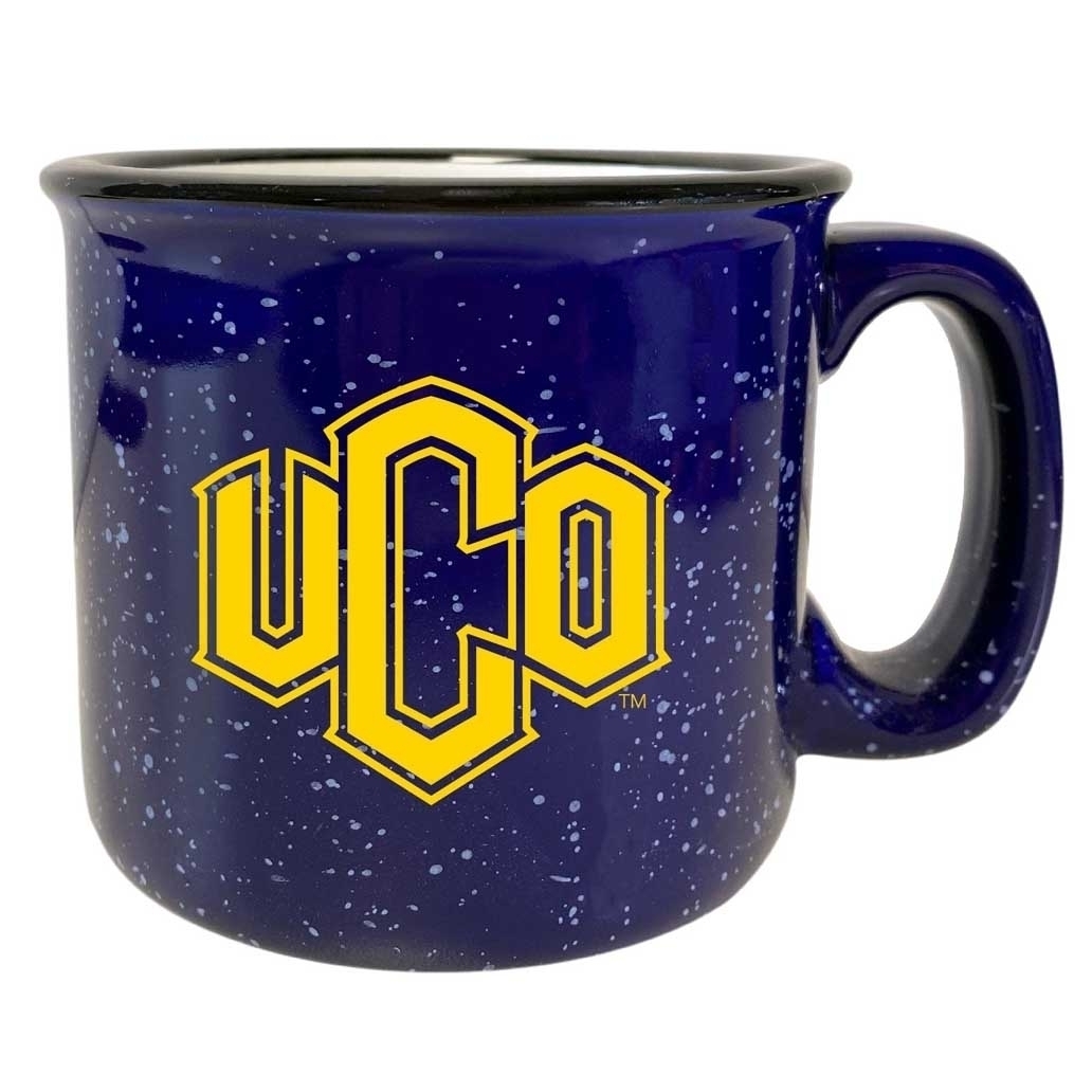 University Of Central Oklahoma Bronchos Speckled Ceramic Camper Coffee Mug - Choose Your Color - Navy