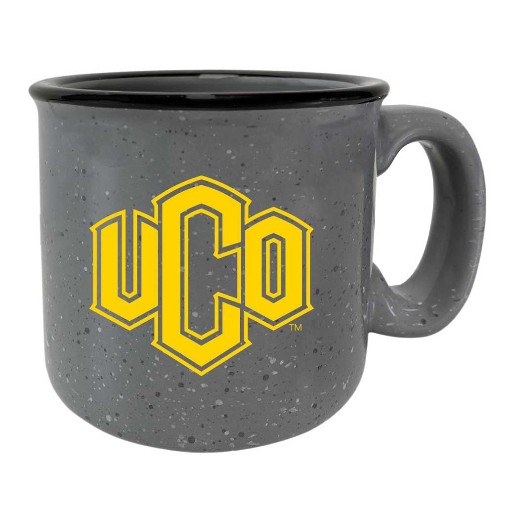 University Of Central Oklahoma Bronchos Speckled Ceramic Camper Coffee Mug - Choose Your Color - Navy