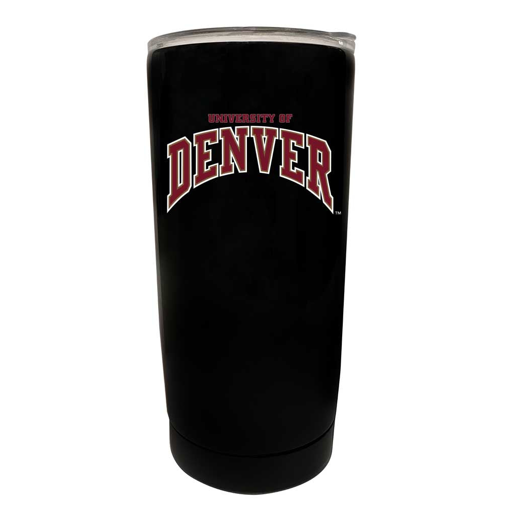 University Of Denver Choose Your Color Insulated Stainless Steel Tumbler Glossy Brushed Finish - Black