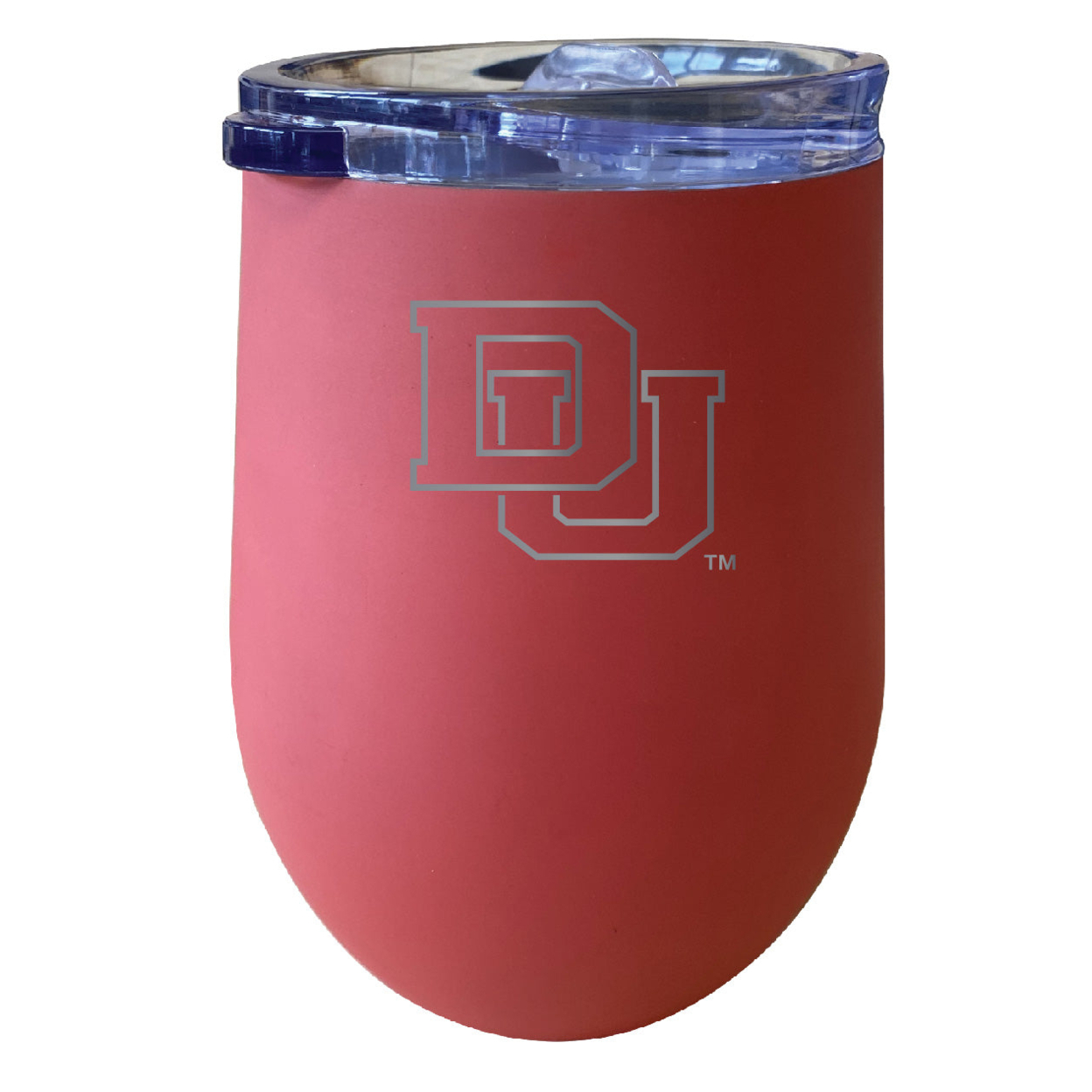 University Of Denver Pioneers 12 Oz Etched Insulated Wine Stainless Steel Tumbler - Choose Your Color - Seafoam