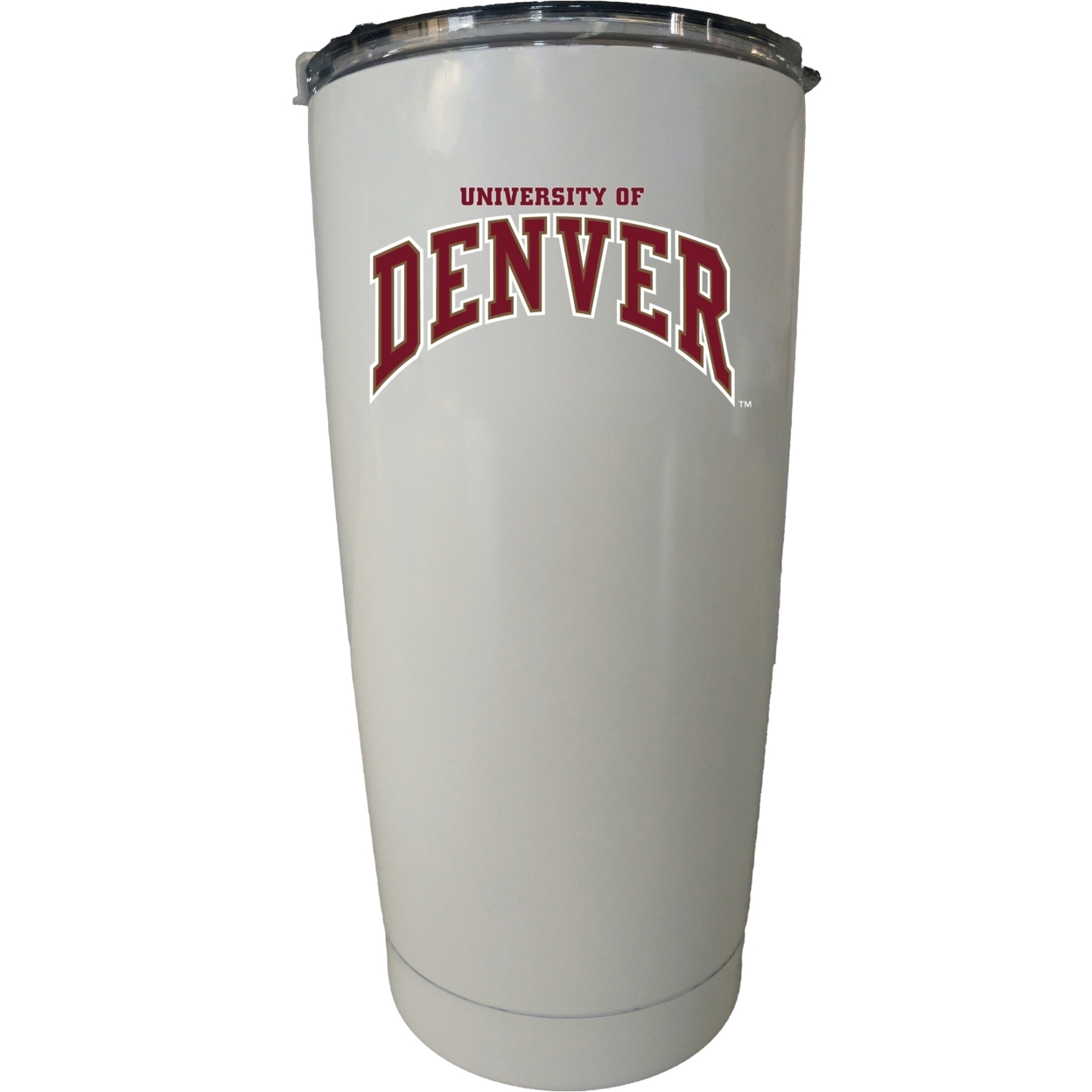 University Of Denver Choose Your Color Insulated Stainless Steel Tumbler Glossy Brushed Finish - White