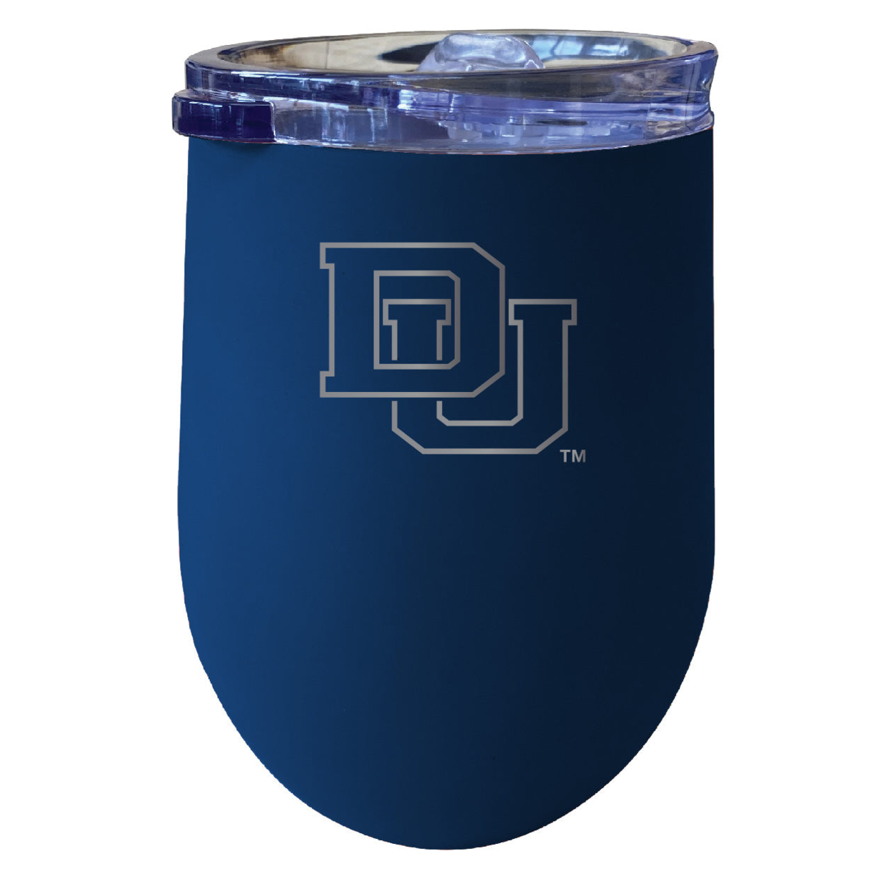 University Of Denver Pioneers 12 Oz Etched Insulated Wine Stainless Steel Tumbler - Choose Your Color - Coral