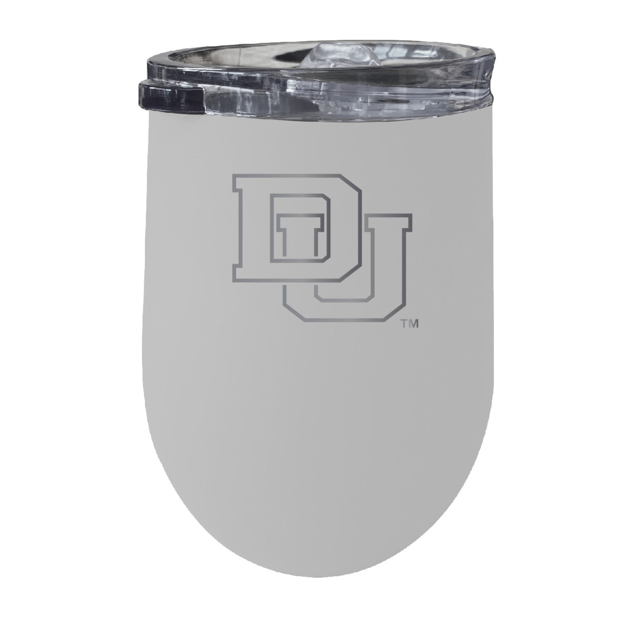 University Of Denver Pioneers 12 Oz Etched Insulated Wine Stainless Steel Tumbler - Choose Your Color - White
