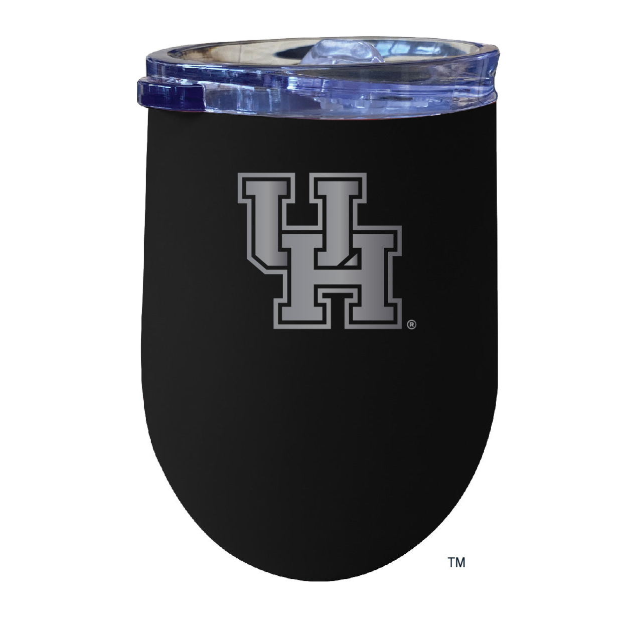 University Of Houston 12 Oz Etched Insulated Wine Stainless Steel Tumbler - Choose Your Color - Black