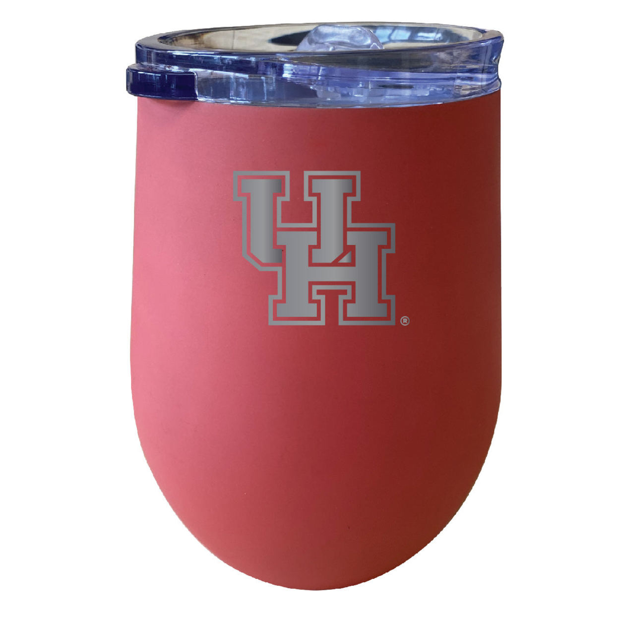 University Of Houston 12 Oz Etched Insulated Wine Stainless Steel Tumbler - Choose Your Color - Coral