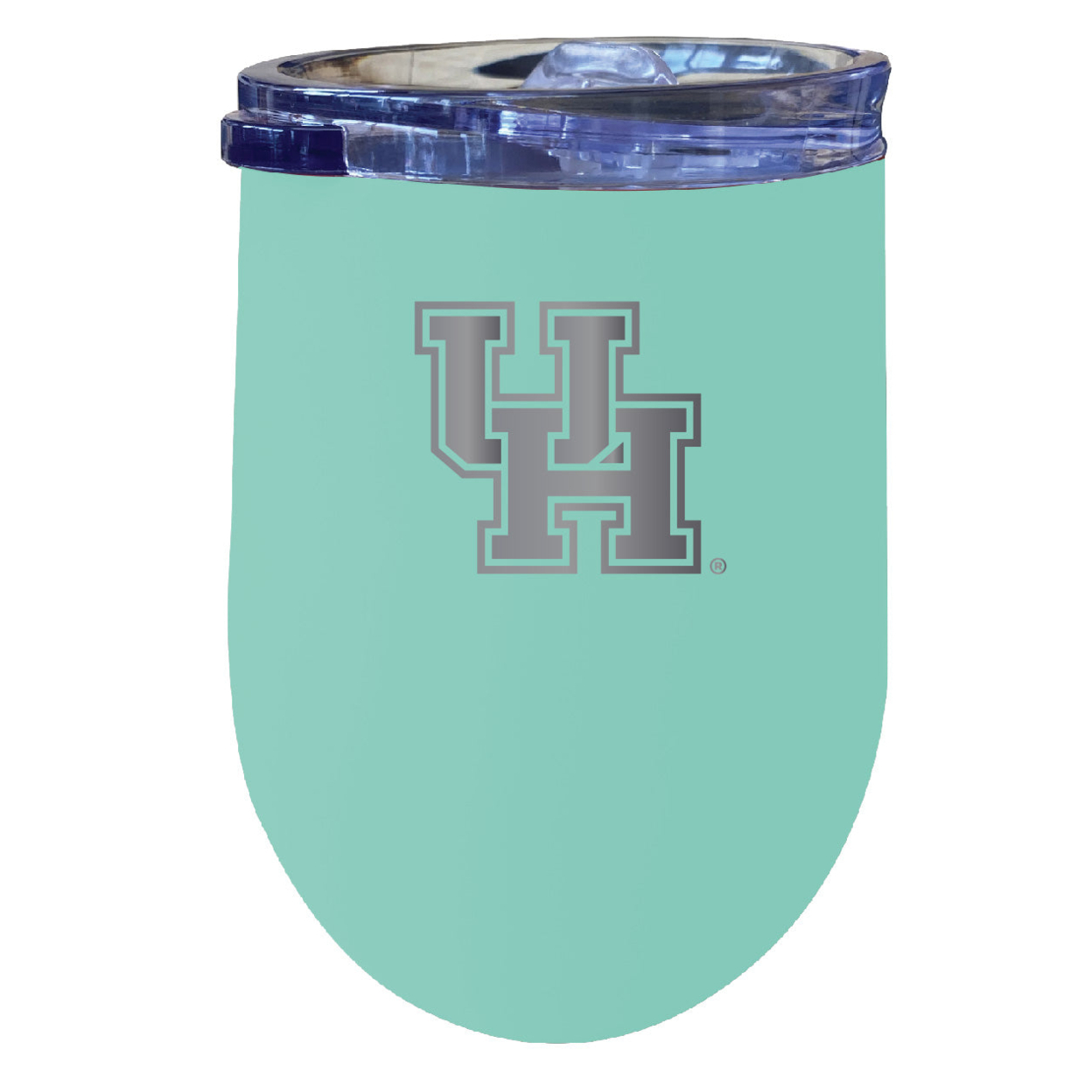 University Of Houston 12 Oz Etched Insulated Wine Stainless Steel Tumbler - Choose Your Color - Seafoam