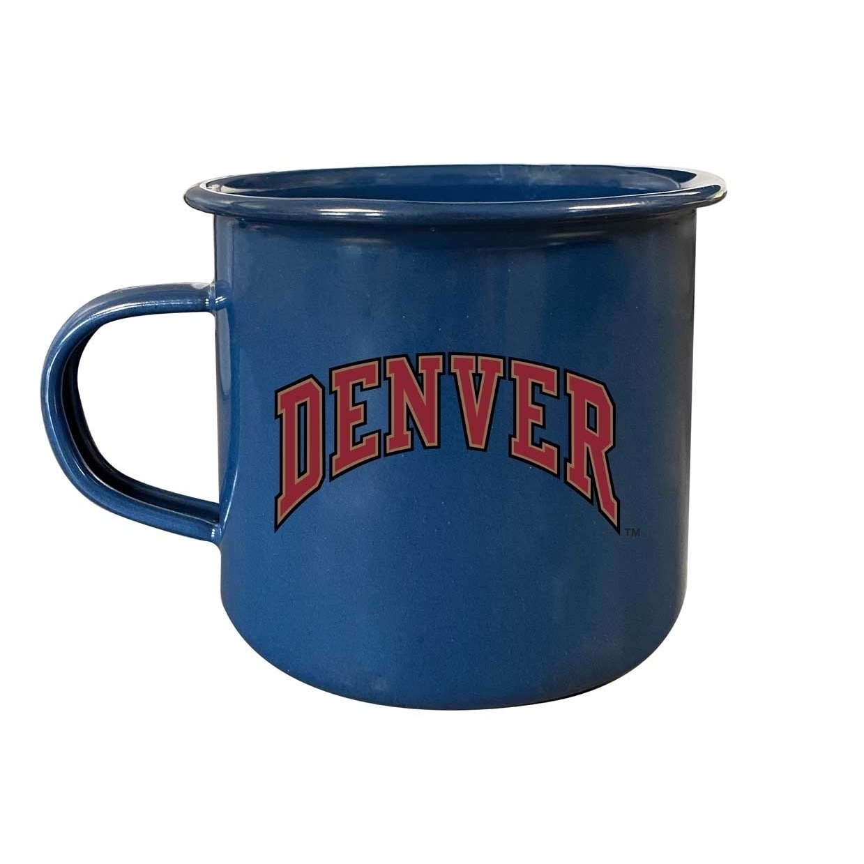 University Of Denver Pioneers Tin Camper Coffee Mug - Choose Your Color - Navy