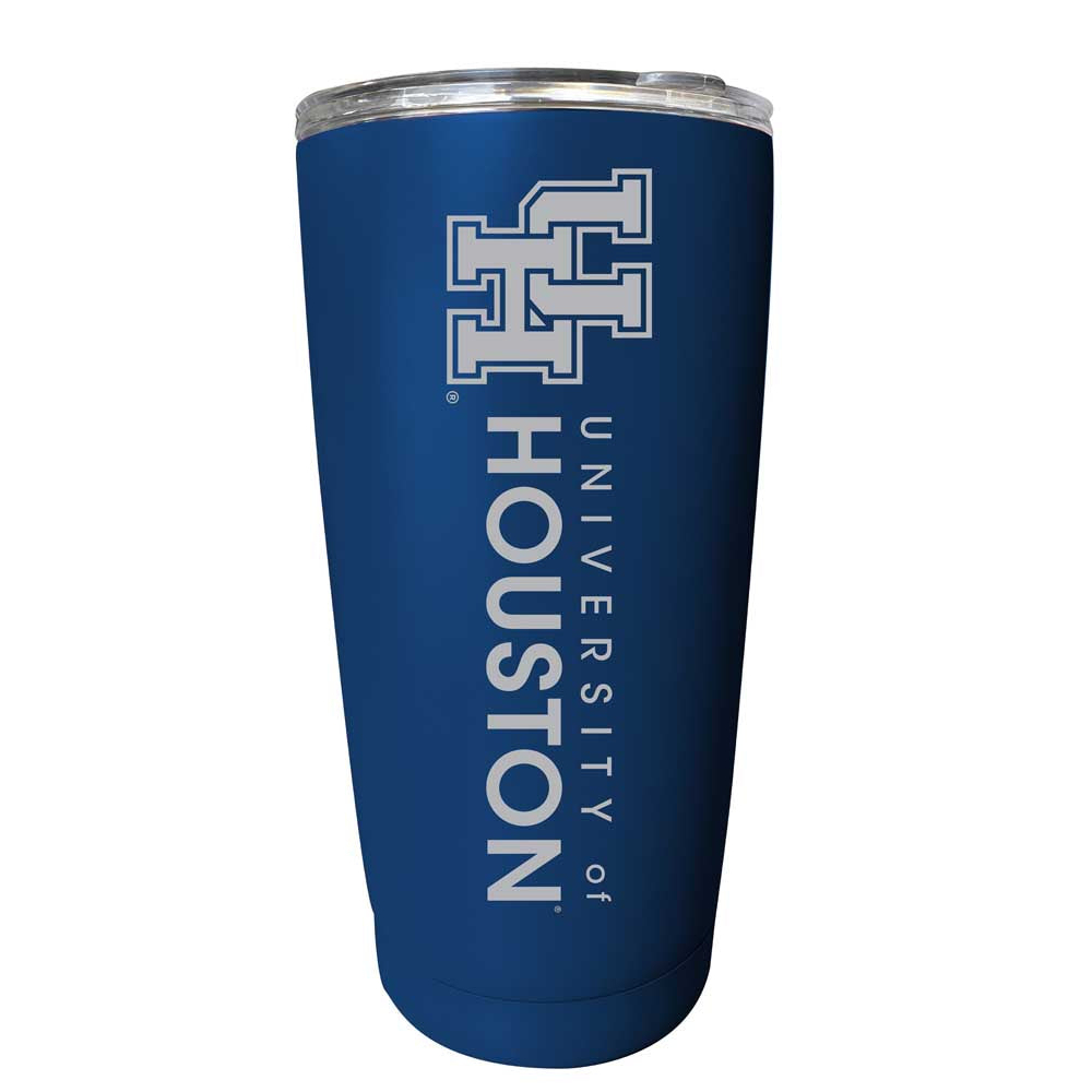 University Of Houston Etched 16 Oz Stainless Steel Tumbler (Choose Your Color) - Navy