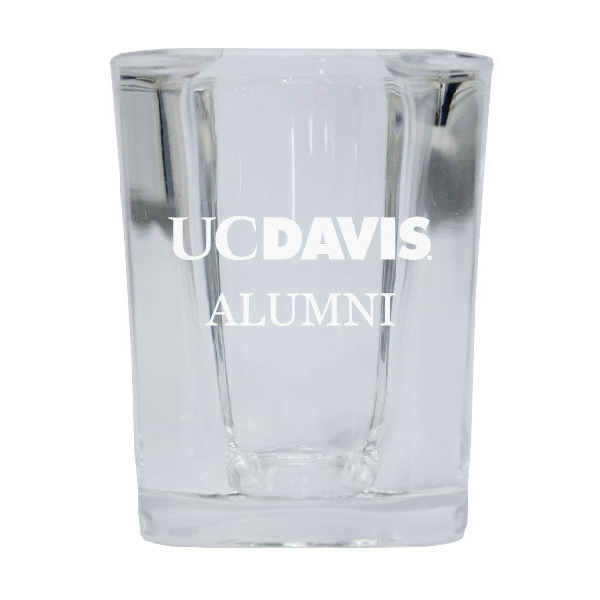 UC Davis Aggies Alumni Etched Square Shot Glass