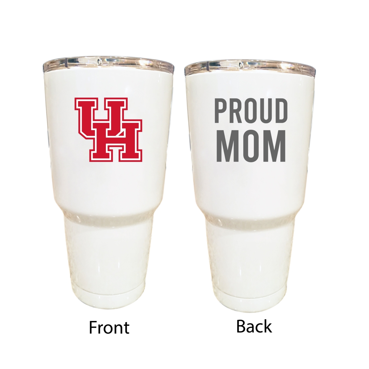 University Of Houston Proud Dad 24 Oz Insulated Stainless Steel Tumblers Choose Your Color. - White