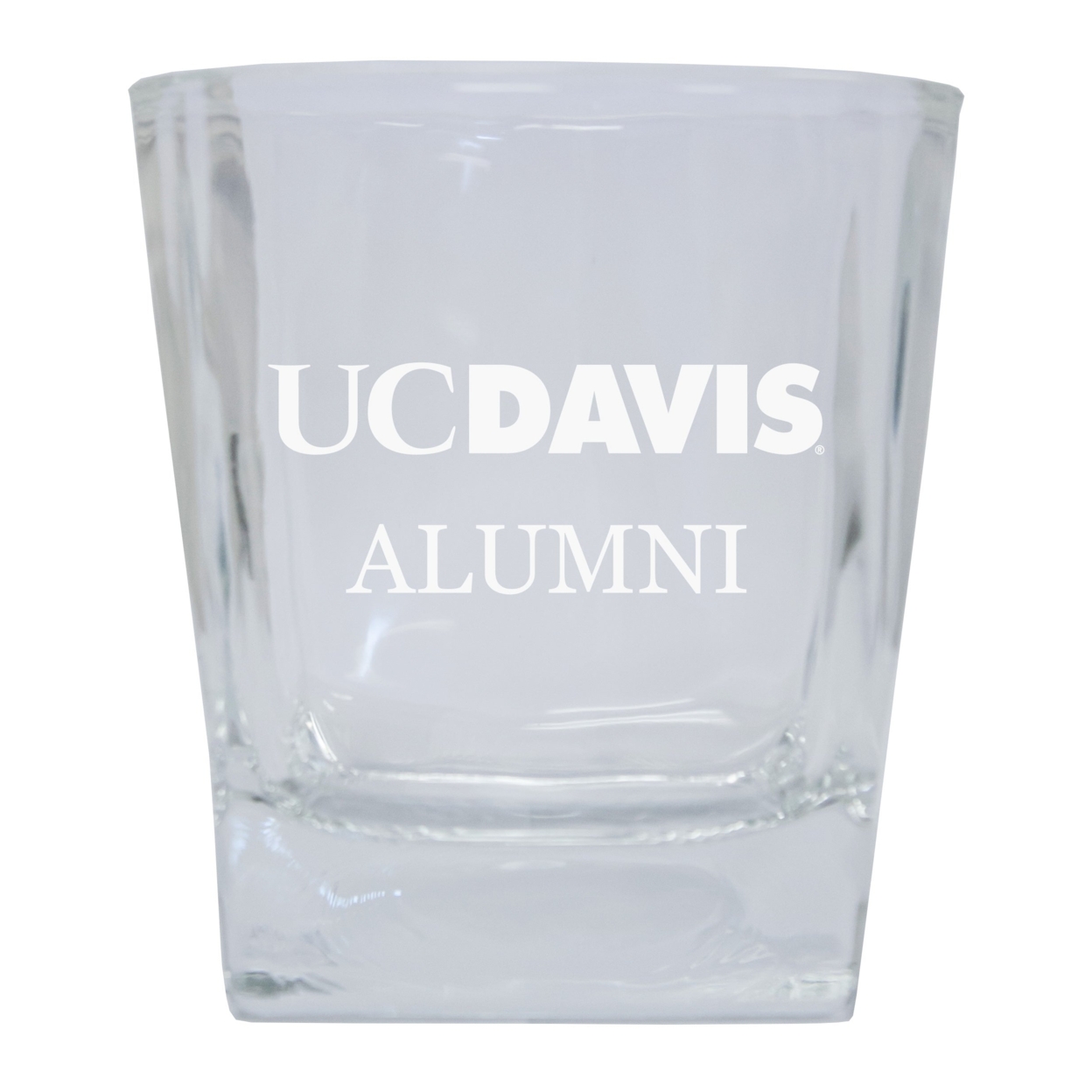 UC Davis Aggies 8 Oz Short Glass Tumbler Laser Etched Logo Design 2-Pack