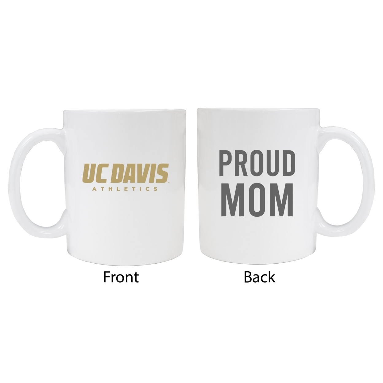 UC Davis Aggies Proud Mom Ceramic Coffee Mug - White