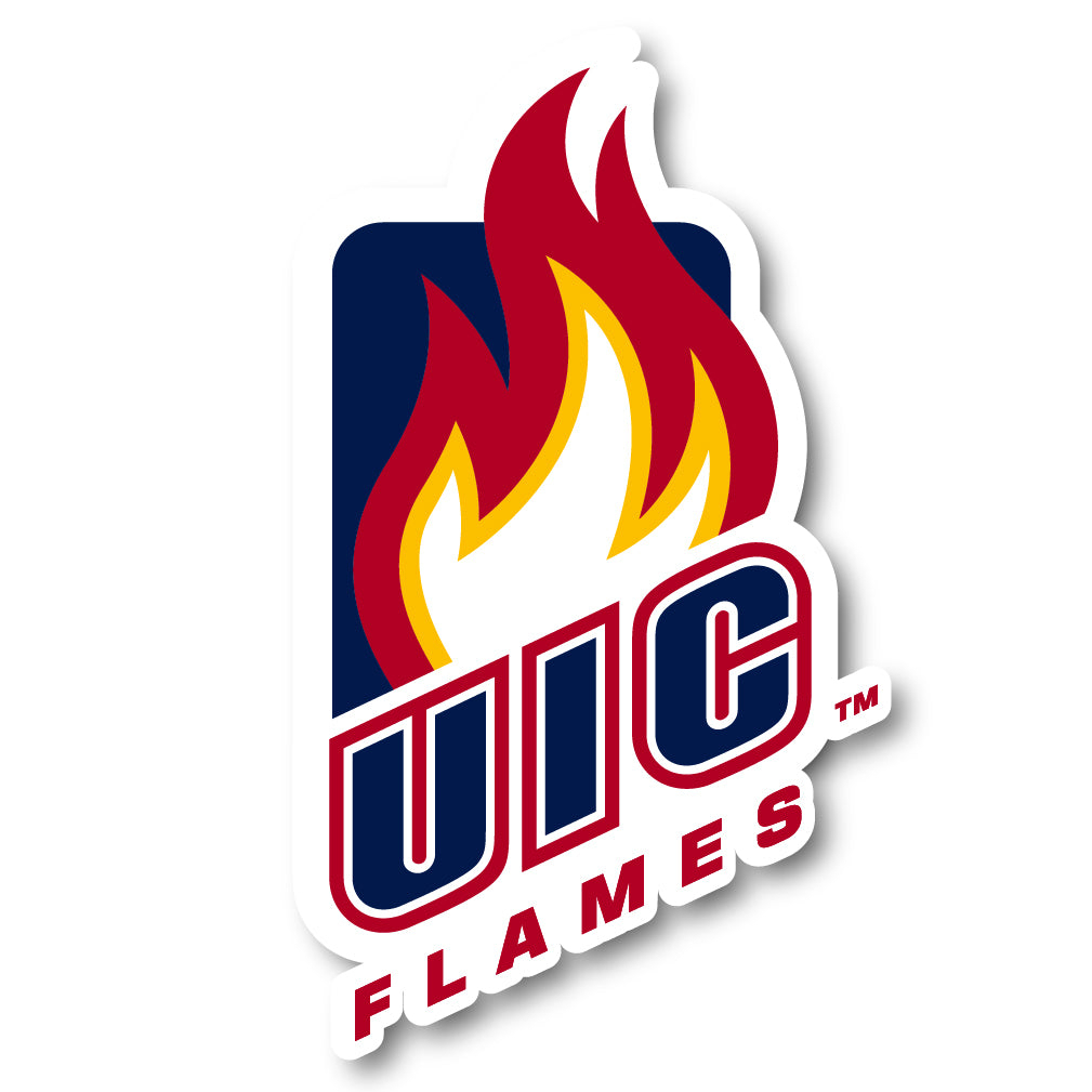 University Of Illinois At Chicago 2 Inch Vinyl Mascot Decal Sticker - 4, 10-Inch